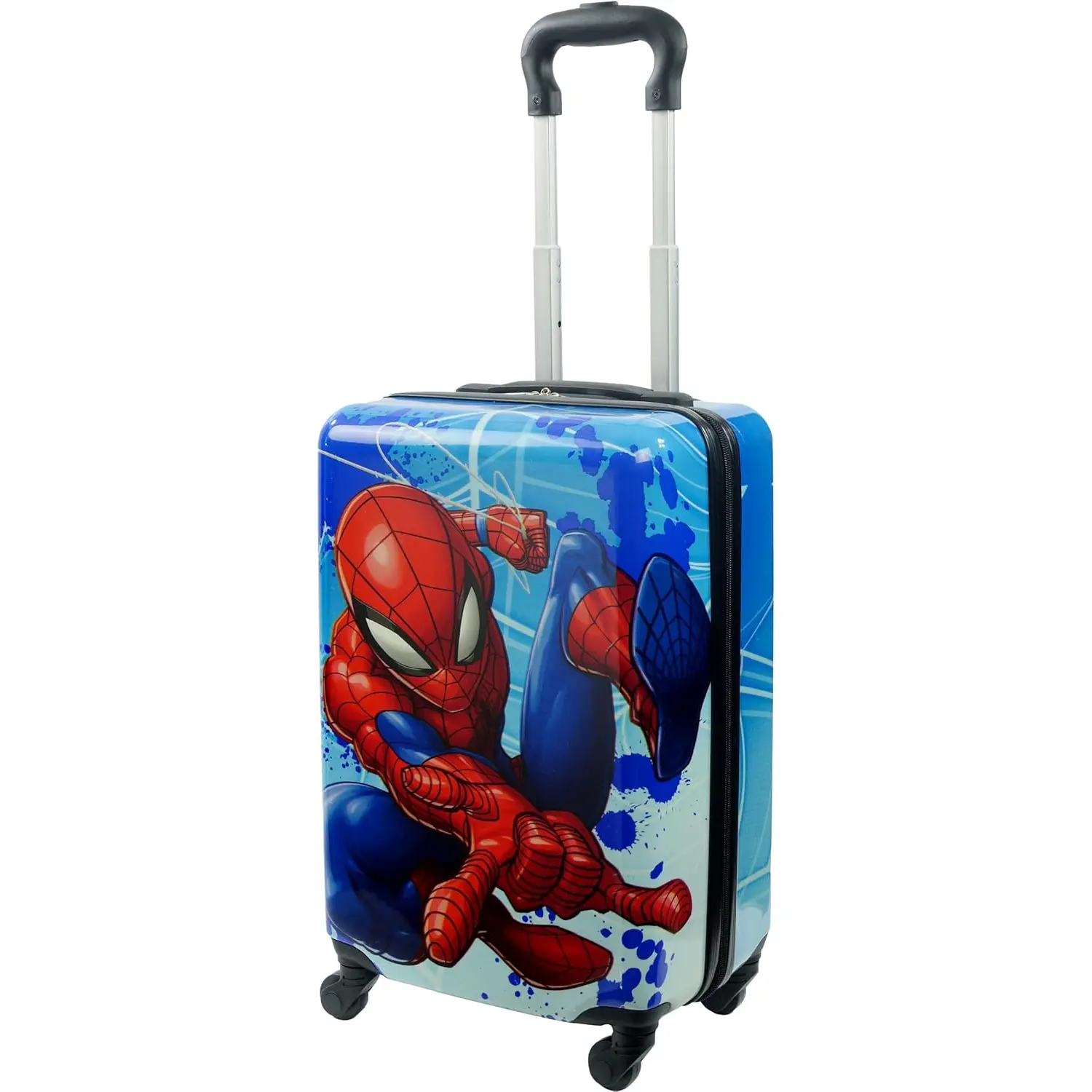 FUL Marvel Spider-Man 21 Inch Kids Carry On Luggage, Hardshell Rolling Suitcase with Spinner Wheels, Multi - 1